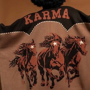 Dressed in LALA Wild Mustang Cardigan